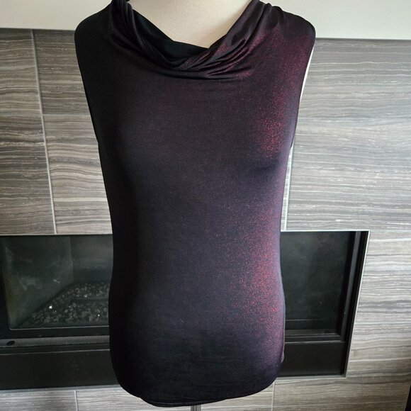 Ladies size XS Sparkly Cowl Neck Shirt - Picture 1 of 3